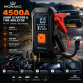 MONAKO 4500A Car Jump Starter and Tire Inflantor