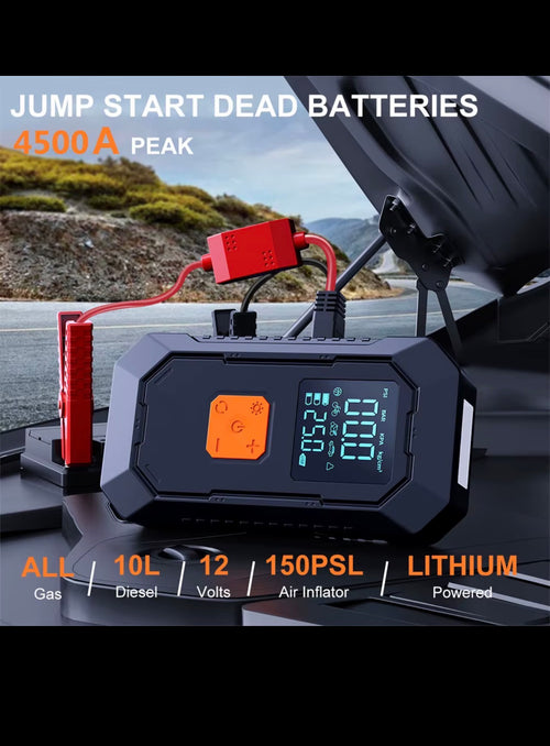 MONAKO 4500A Car Jump Starter and Tire Inflantor